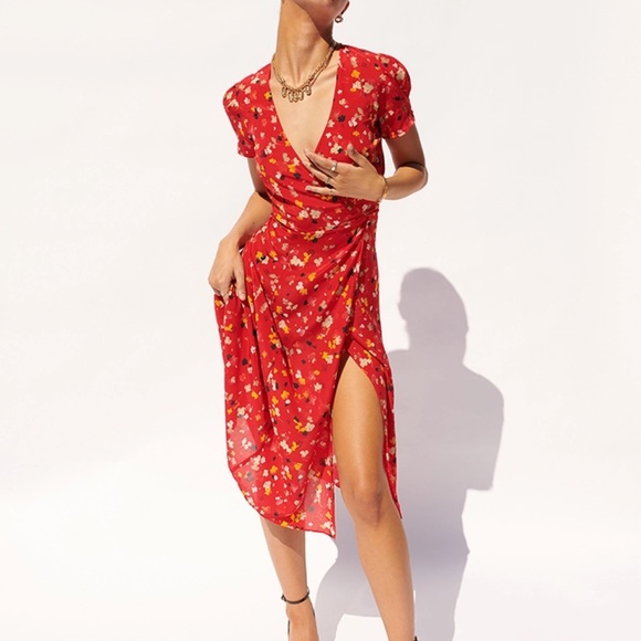 Realisation Par Dresses & Skirts - Realisation Par The Teale Dress Rouge Fleur